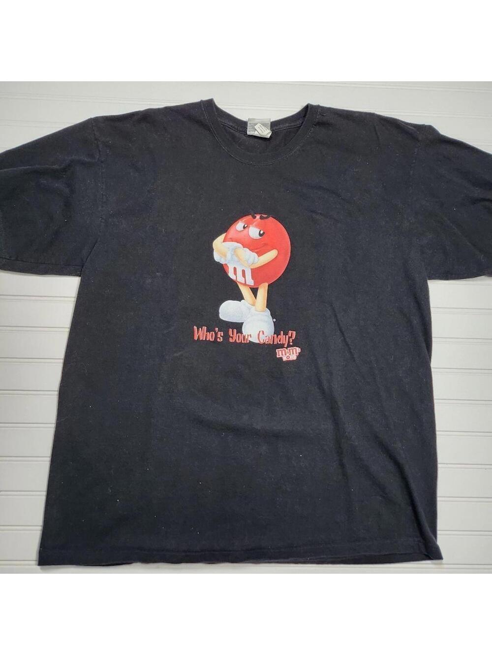 Vintage M&M's "Who's Your Candy?" Black Graphic T-Shirt
